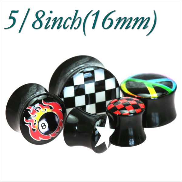 ボディピアス アクリル フレア カラフルTPYE & starf; 【価格】5/8inch(16mm)1個の価格です。 【素材】UVアクリル 【個数】1個 【サイズ】5/8inch(16mm 