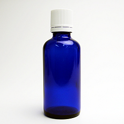 遮光ビン（ブルー） 50ml 遮光瓶 アロマオイル 保管 保存 詰替え 小分け